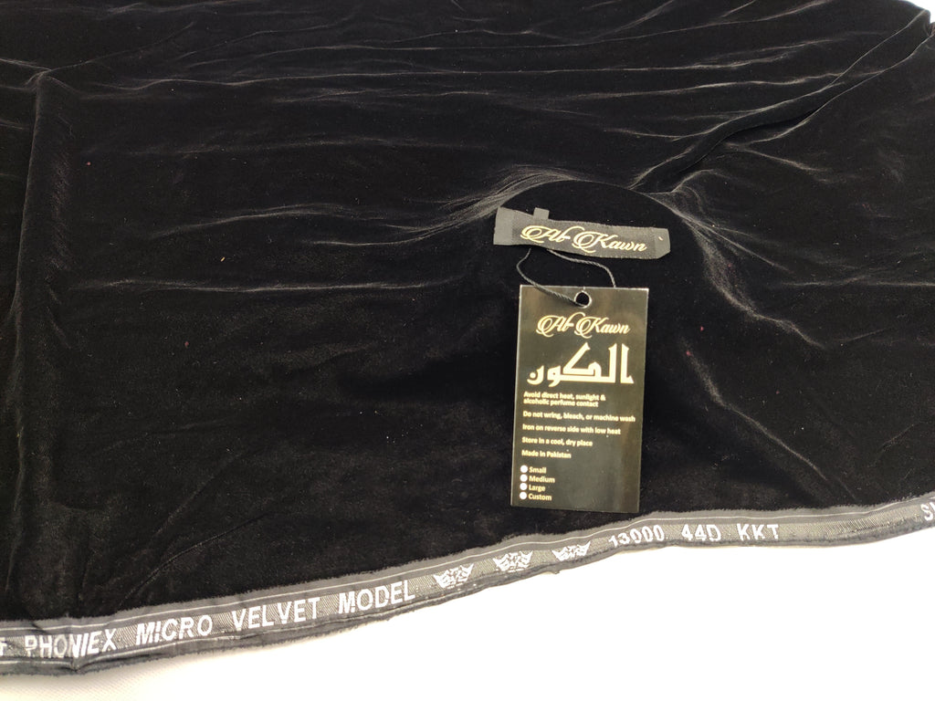 black Velora – The Unstitched Micro 13000 Velvet Collection | Crafted for the Elegant Soul