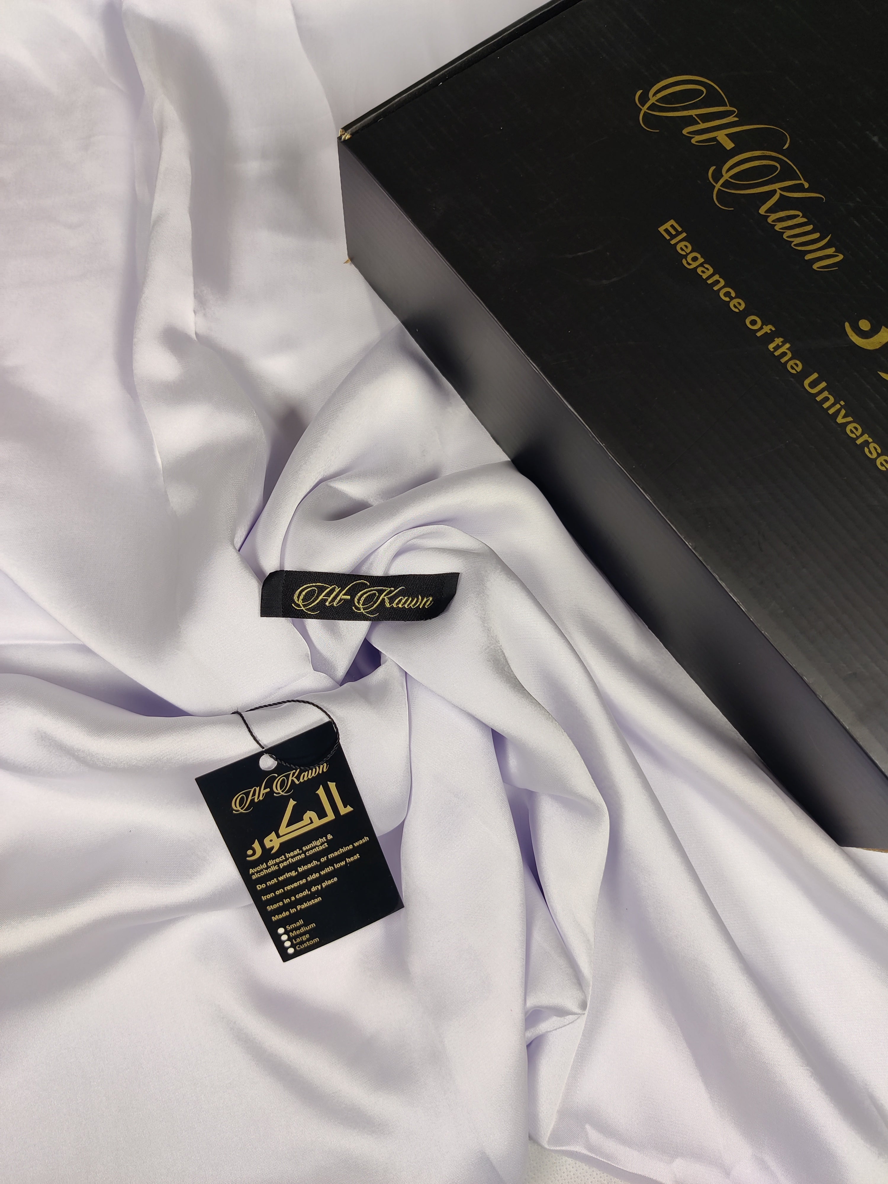 Alkawn “Eloura” Plain Silk Suit – Timeless Luxury Collection