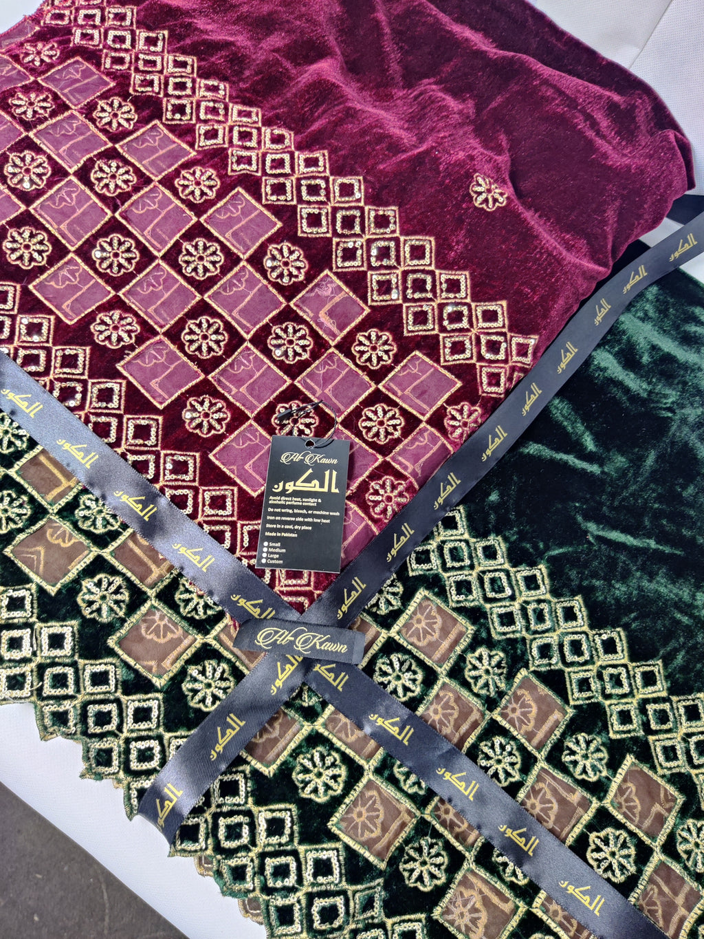 Luxe Velvet Shawl Collection – Embroidered Majesty in Maroon & Emerald