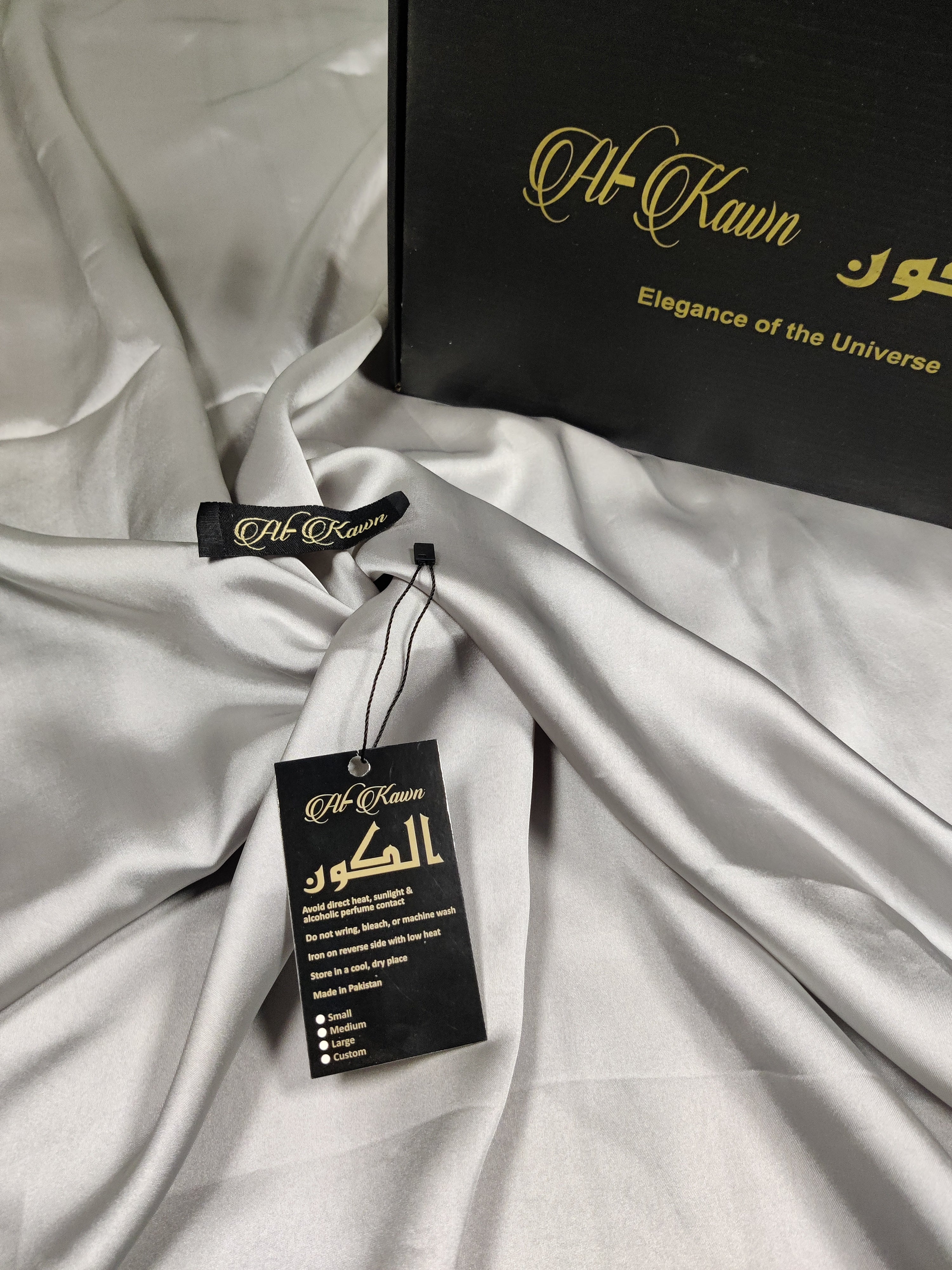 Alkawn “Eloura” Plain Silk Suit – Timeless Luxury Collection