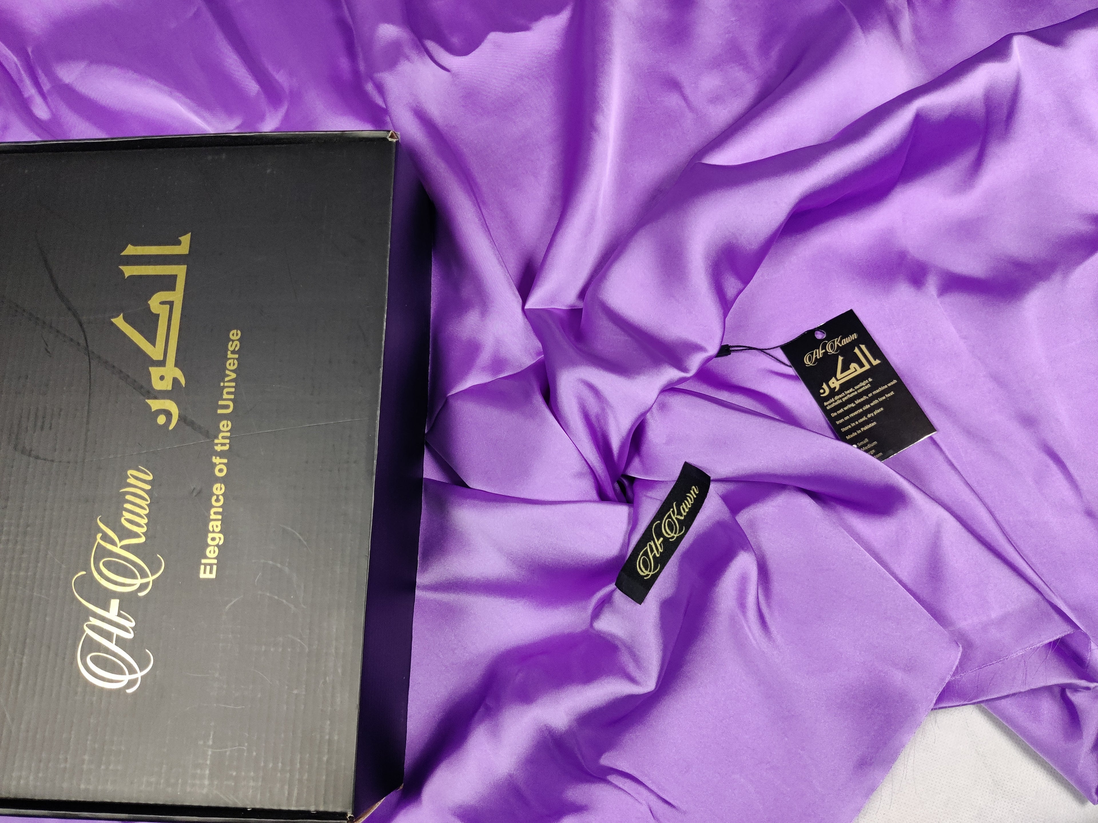 Alkawn “Eloura” Plain Silk Suit – Timeless Luxury Collection