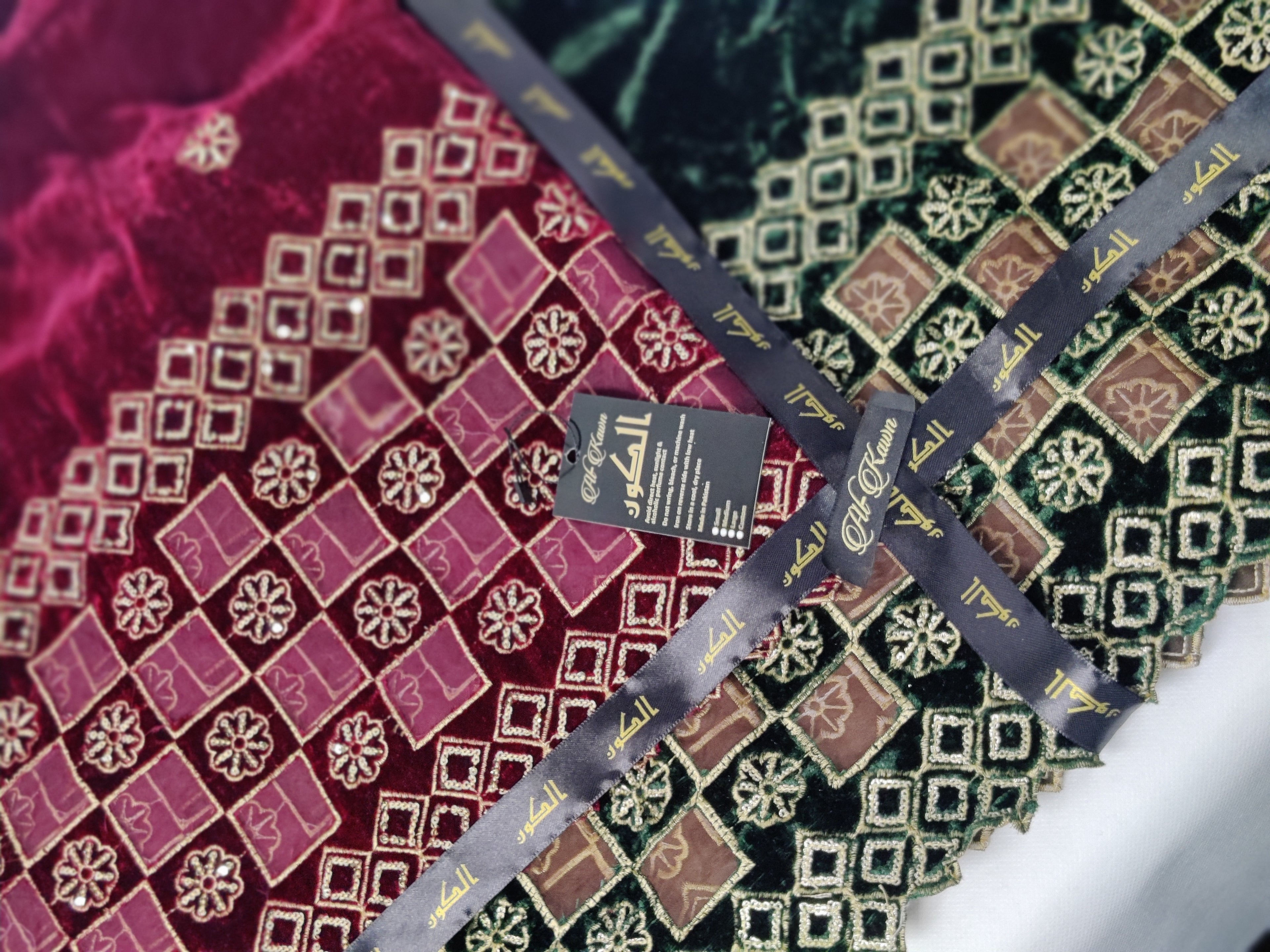 Luxe Velvet Shawl Collection – Embroidered Majesty in Maroon & Emerald