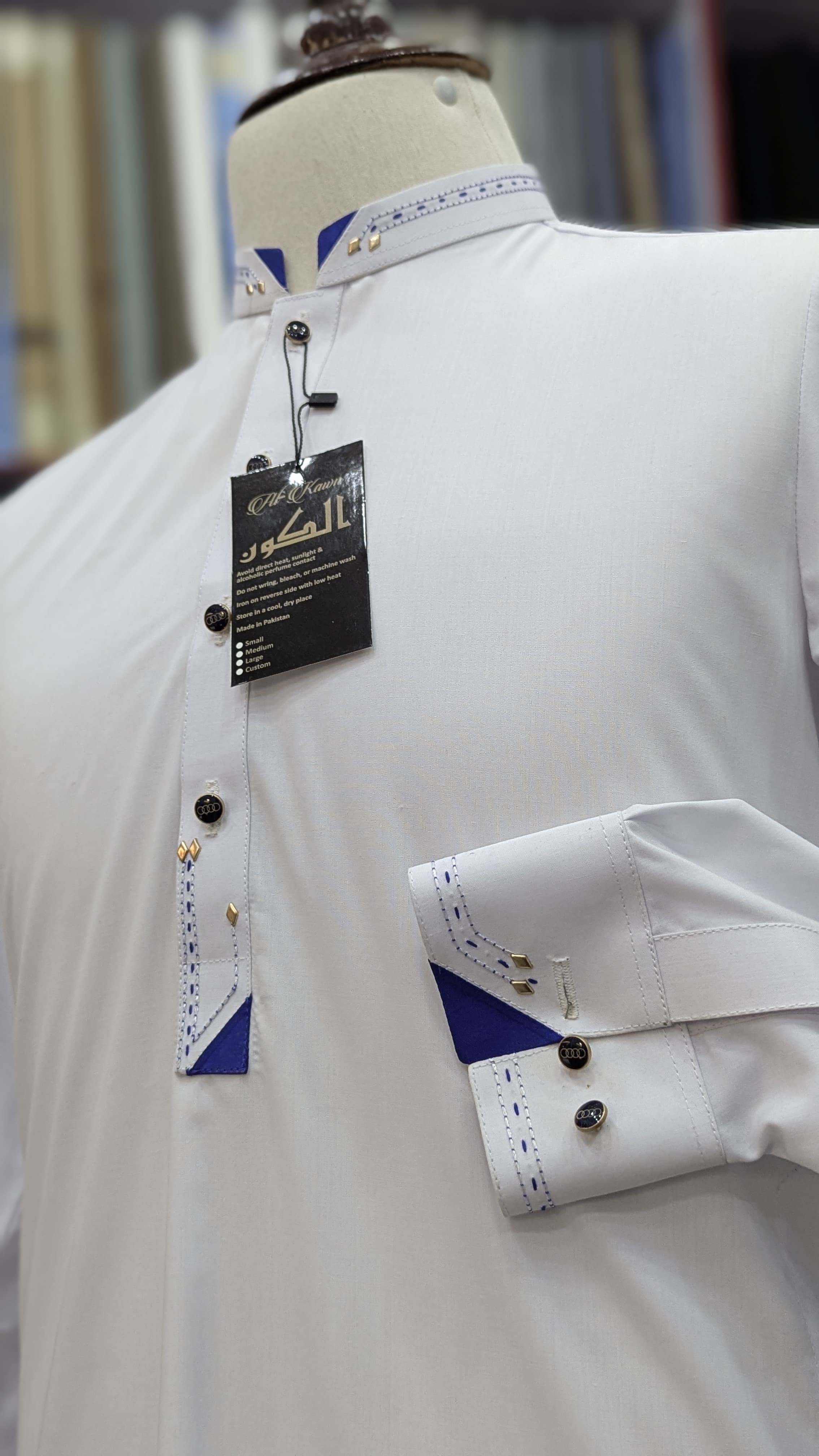 Luxury Men’s Shalwar Kameez – Premium Imported Wool, Elegant White Design