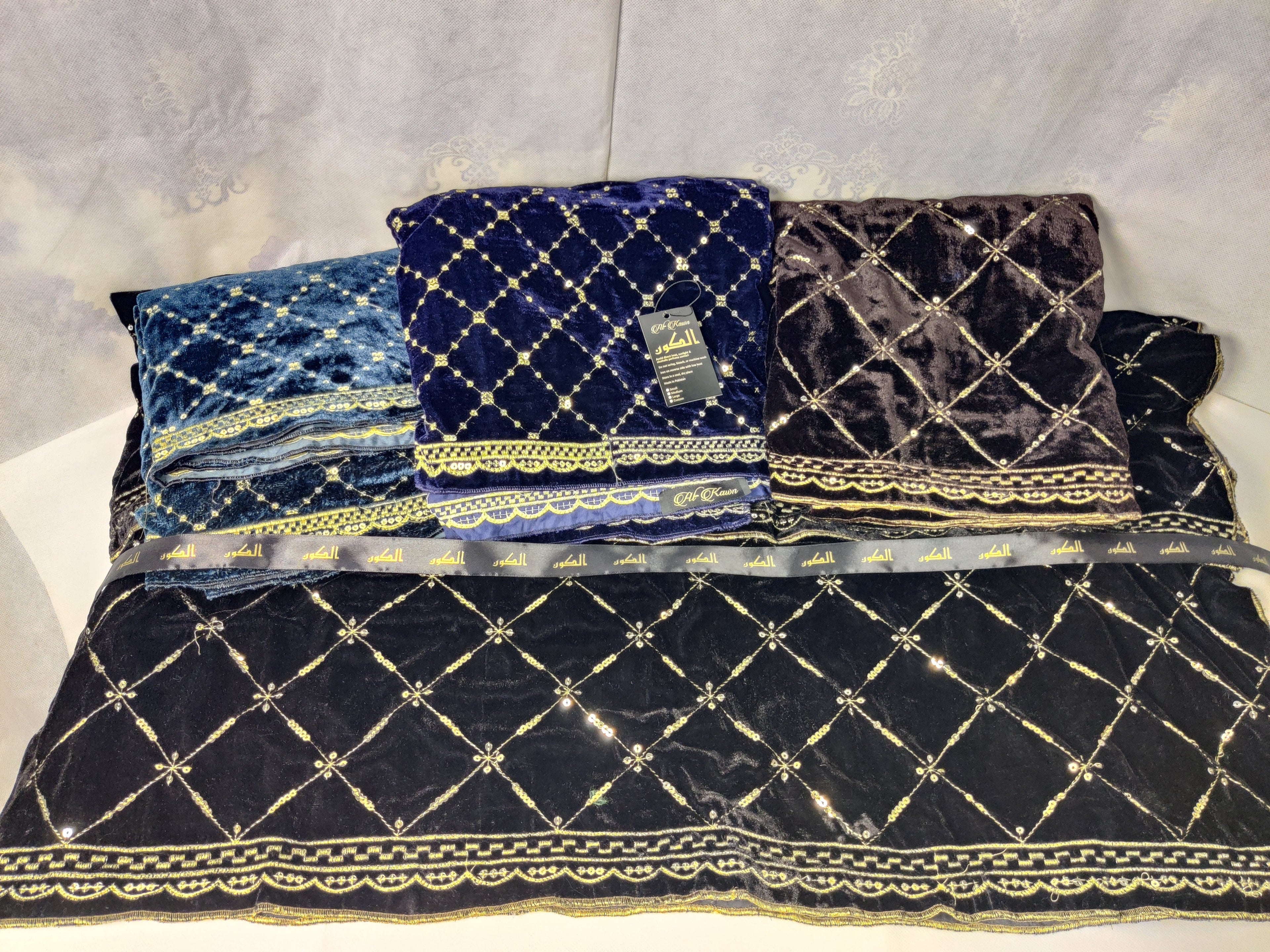 Luxury Micro Velvet Shawl – Diamond Cut Embroidered Collection