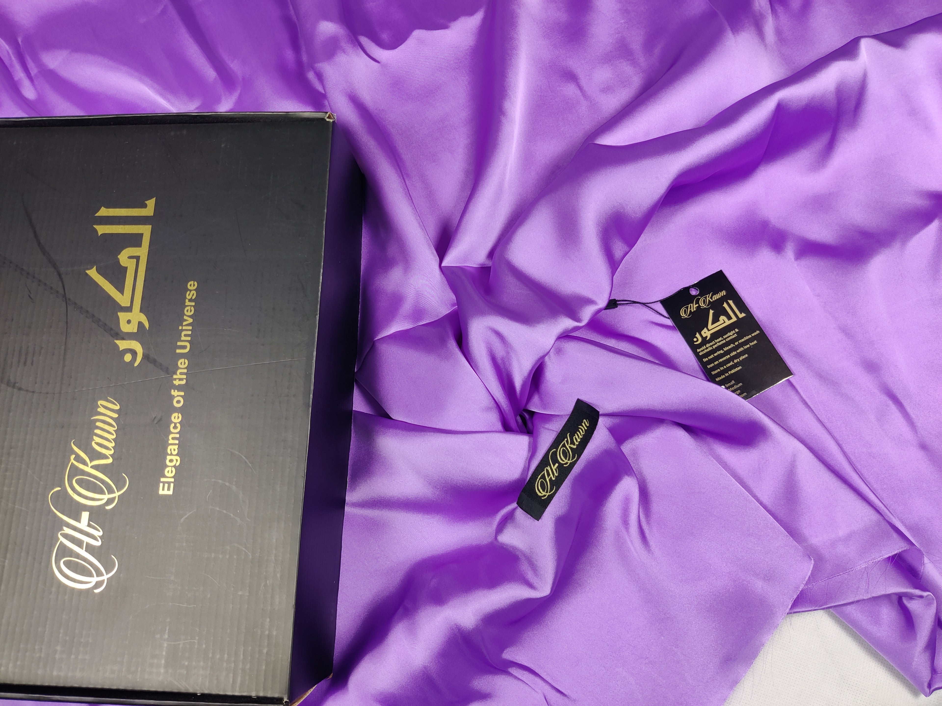 Alkawn “Eloura” Plain Silk Suit – Timeless Luxury Collection